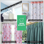 HASTHIP® Metal Curtain Rings 36PCS Bigger with 37mm Inner Diameter Eyelets for Window Rods Durable Rustproof Hooks for Drapes Bath Silver