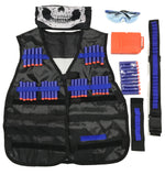 HASTHIP Tactical Vest Kit for Kids with 20‑Dart Magazine and Adjustable Goggles | 600D Nylon Combat Gear Set