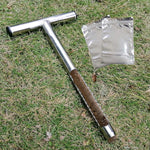 HASTHIP® 12'' Soil Sampler T-Handle Soil Sampler,Sample Slot Design,Stainless Steel Corer for Testing Moisture Nutrients pH and Composition