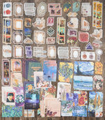 HASTHIP Vintage Scrapbook Supplies Pack for Art Journaling and DIY Albums | 200 Paper and Sticker Ephemera Kit