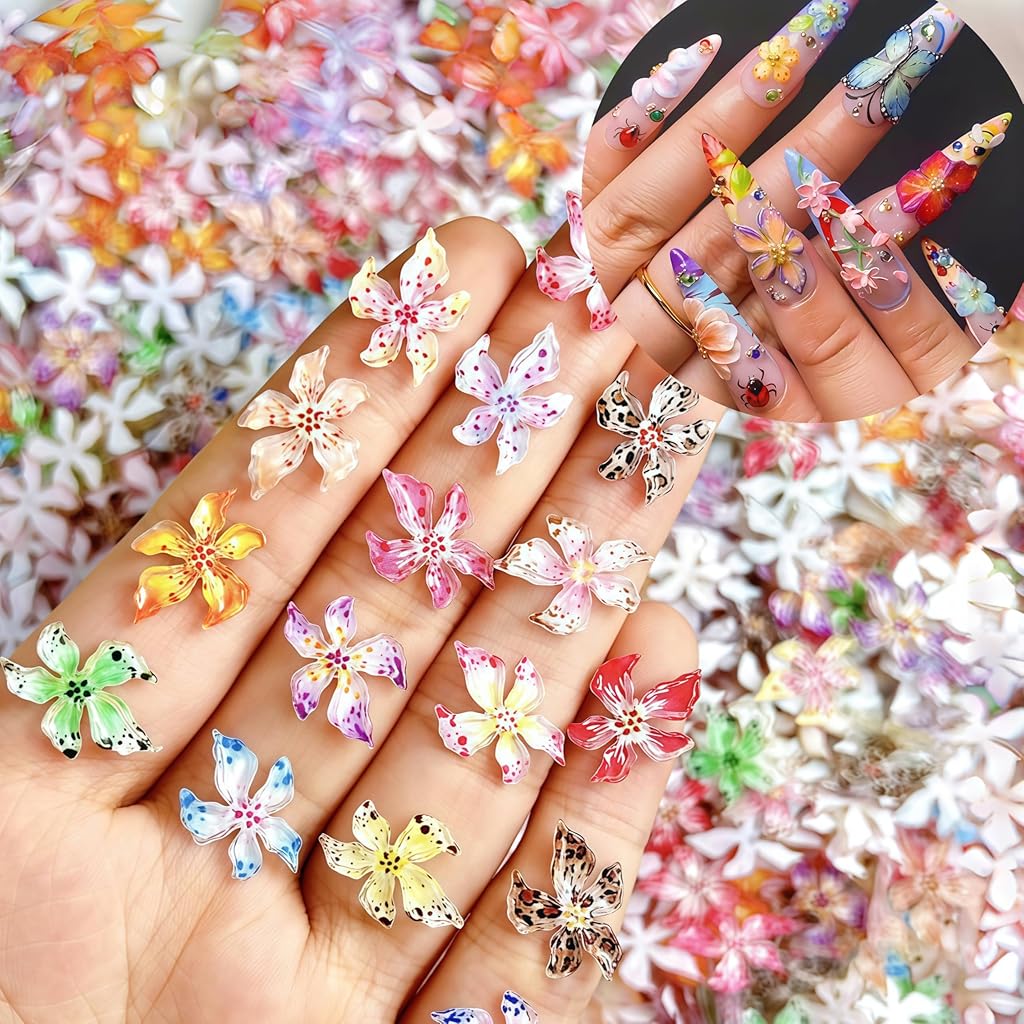 HASTHIP® 60PCS Flower Nail Art Charms