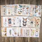 HASTHIP Vintage Journal Supplies Pack for Scrapbooking and Art Journaling | 200 pcs Reusable Paper and Washi Stickers