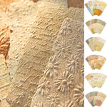HASTHIP® Kit de Papel Texturizado para Scrapbooking 168 Piezas,Papel de Arroz Grabado,Papeles Decorativos para Manualidades Álbum Recortes y Tarjetas Hechas a Mano