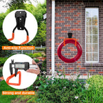HASTHIP Metal Garden Hose Holder for Wall Mount with Screw Attachment | 2Pcs Orange