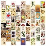 HASTHIP Wall Posters for Room Decor with 50PCS Retro Elements | 4x6in 300gsm Cardboard