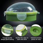 HASTHIP® Avocado Saver with Clear Snap Lid, Airtight BPA-Free Food-Grade Storage Box, Cute Avocado-Shaped Container for Fridge, Travel, Office and Picnics