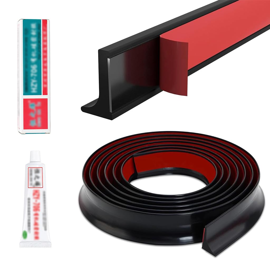 HASTHIP Self-Adhesive Rubber Water Barrier Strip, 1M Length, Flexible and Easy to Cut