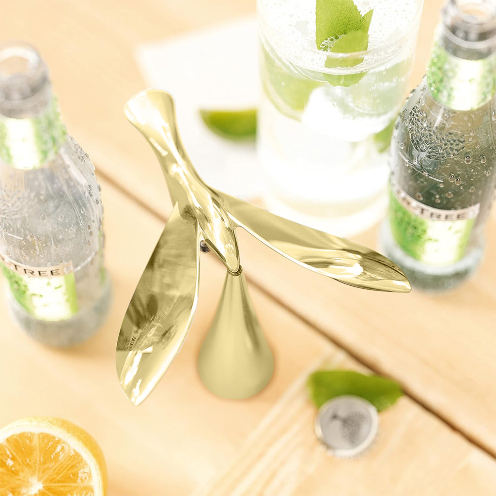 HASTHIP® Bottle Opener with Holder Creative Zinc Alloy Flying Bird Bottle Opener Desk Decor Balancing Bird Beer Bottle Opener Crown Cap Bottle Opener Vintage Home Gift Christmas Gift