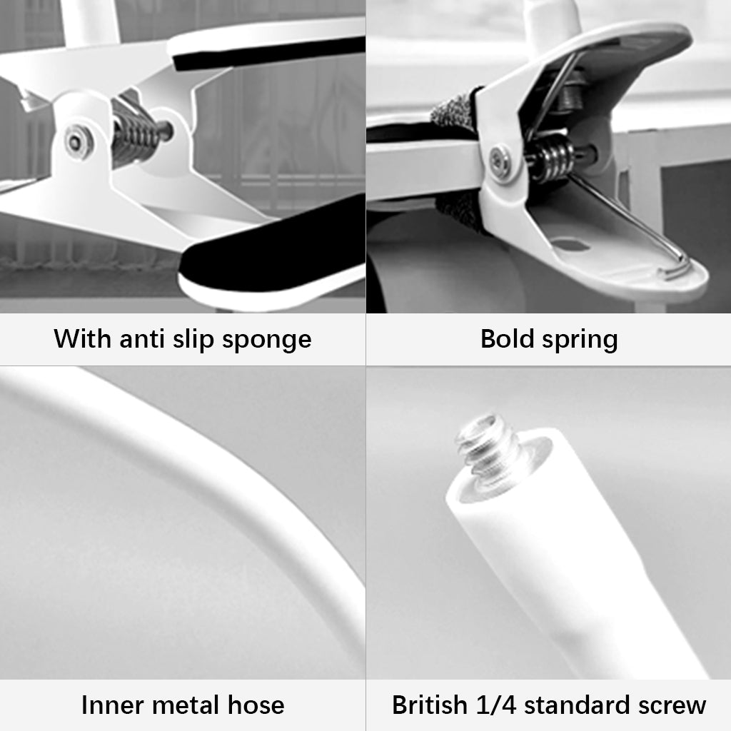 HASTHIP® Clip Mount for Home Security Camera Baby Monitor Camera, Flexible Gooseneck Baby Monitor Holder