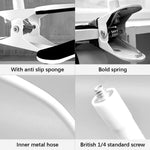 HASTHIP® Clip Mount for Home Security Camera Baby Monitor Camera, Flexible Gooseneck Baby Monitor Holder