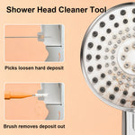 HASTHIP 20-Piece Shower Head Cleaning Set with 10 Capped Brushes and 10 Cleaning Picks