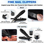 HASTHIP Ingrown Toenail Tools Kit, Wide Jaw Stainless Steel Nail Clippers for Seniors