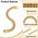 HASTHIP Men's Layered Chain Bracelet