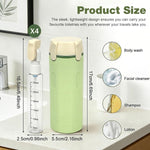 HASTHIP 4-in-1 30ml Travel Toiletry Bottle Set - Green