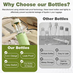 HASTHIP 4-in-1 30ml Travel Toiletry Bottle Set - Green