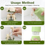 HASTHIP 4-in-1 30ml Travel Toiletry Bottle Set - Green