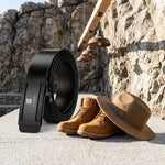 HASTHIP Generic Auto-Lock Leather Belt for Men