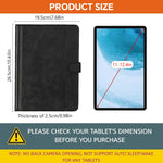 HASTHIP® Funda Universal para Tableta de 11-12.4 Pulgadas, Soporte Multiángulo con Cierre Folio, Protector Compatible con Galaxy Tab A9/A9+/Lenovo/iPad A16/OnePlus Pad, Funda de Cuero