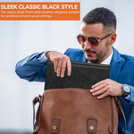HASTHIP® Funda Universal para Tableta de 11-12.4 Pulgadas, Soporte Multiángulo con Cierre Folio, Protector Compatible con Galaxy Tab A9/A9+/Lenovo/iPad A16/OnePlus Pad, Funda de Cuero