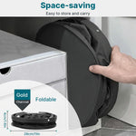 HASTHIP Foldable Cleaning Caddy with Handle, Six Pockets and Waterproof Oxford Fabric