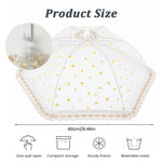 HASTHIP Foldable Mesh Food Cover Tent, 80 x 80 cm, Removable Washable Tabletop Canopy