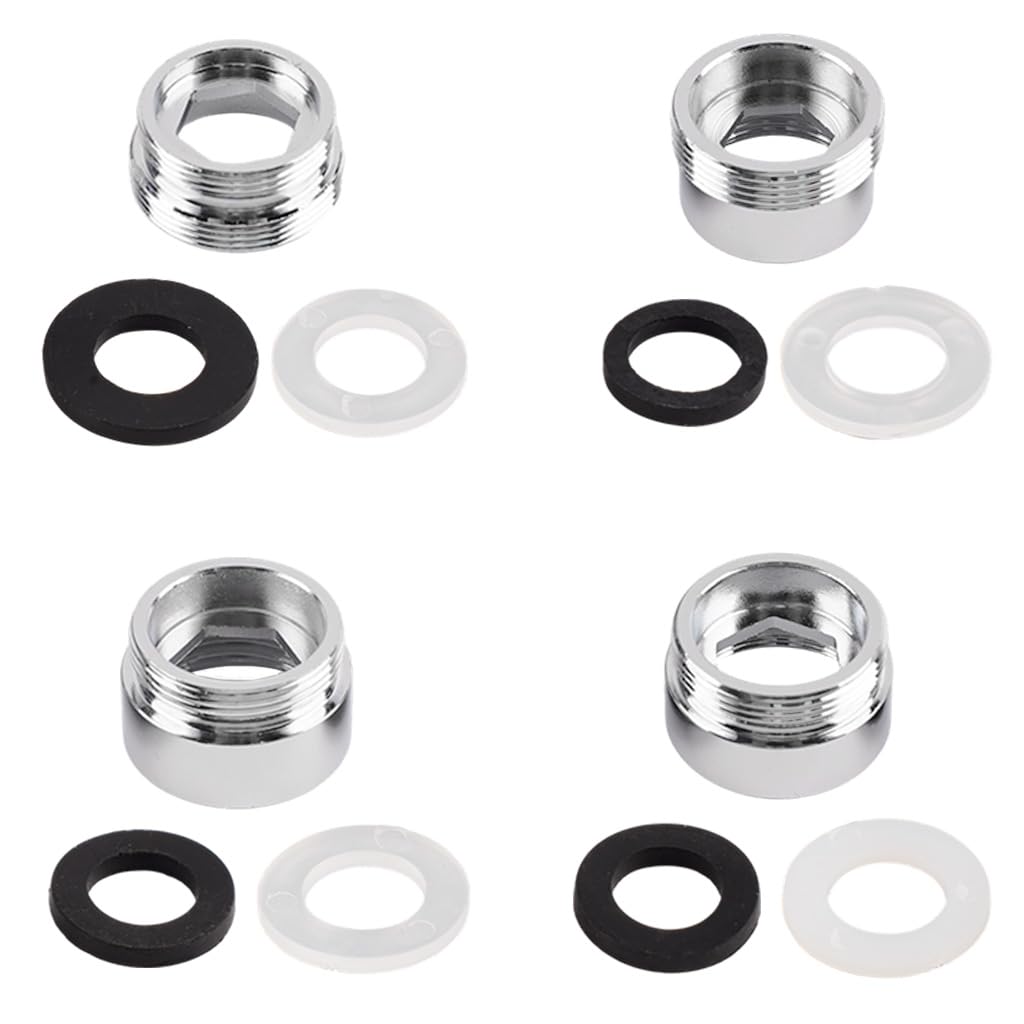 HASTHIP Tap Connector Adapter Kit with Stainless Steel Build and Four Thread Options for Household Use