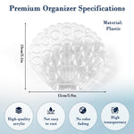 HASTHIP Acrylic Seashell Box Grid Organizer with 22 Compartments for Collectibles
