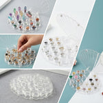 HASTHIP Acrylic Seashell Box Grid Organizer with 22 Compartments for Collectibles