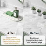 HASTHIP Quick-Dry Water-Absorbing Stone Tray for Bathroom, Kitchen and Laundry Use