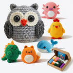 HASTHIP Beginner Crochet Kit with Video Tutorials and Extra Soft Yarn for Animal Projects
