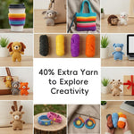 HASTHIP Beginner Crochet Kit with Video Tutorials and Extra Soft Yarn for Animal Projects