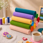 HASTHIP 8"x35" Stiff Felt Sheets, 12 Morandi Colours for Creative Crafts, Sewing and DIY Projects