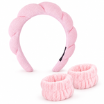 HASTHIP Spa Headband and Wristband Set