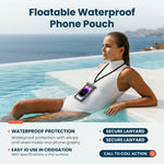 HASTHIP IPX8 Waterproof Phone Pouch with Touchscreen & Lanyard for 7.5 Inch Phones