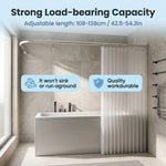 HASTHIP Adjustable L Shaped Shower Curtain Rod with Stainless Steel Corner Design