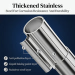HASTHIP Adjustable L Shaped Shower Curtain Rod with Stainless Steel Corner Design