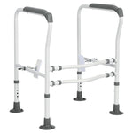 HASTHIP Adjustable Carbon Steel Toilet Safety Rail for Seniors