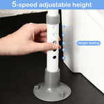 HASTHIP Adjustable Carbon Steel Toilet Safety Rail for Seniors
