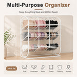 HASTHIP Multi-Tier Ribbon Organizer Rack with Iron Frame for Wall or Desktop Craft Storage