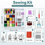 HASTHIP Sewing Kit Set with Threads, Bobbins, Needles and Presser Feet for Home, Office and Travel