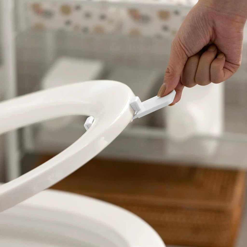 HASTHIP Adjustable Toilet Seat Lifter Handle for Touch-Free Use with 304 Stainless Steel Screws