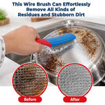 HASTHIP 3-Piece Stainless Steel Wire Brush Set with Two 8-Row Brushes and Slim Gap Brush