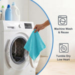 HASTHIP Microfiber Cleaning Cloth Roll with Perforated Tear-Off Sheets, Washable and Lint-Free