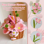 HASTHIP 270-Piece Chenille Stem Flower Craft Kit for DIY Bouquets and Handmade Floral Designs