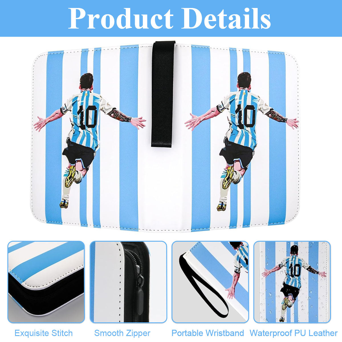 HASTHIP® Pockets Soccer Card Binder for Soccer Trading Cards Collectors
