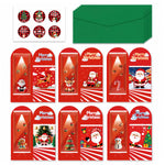 HASTHIP 13-Piece Christmas Money Wallet Set with 6 Designs, Envelopes and Stickers