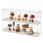 HASTHIP Clear Acrylic Stackable Display Case for Dustproof Figurine and Model Storage