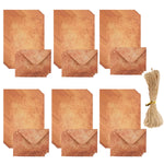 HASTHIP Vintage Letter Paper Set with 30 Double-Sided Sheets and 18 Matching Envelopes