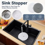 HASTHIP 2-Piece Silicone Tub Stopper Set, 6-Inch Cover for Bathtub, Sink and Laundry Drains