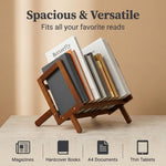 HASTHIP Bamboo Desktop Bookshelf with Open Storage for Books, Magazines and Everyday Desk Items